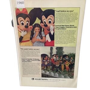 Vintage 1960 Eastern Airlines Walt Disney World Ad Advertisement
